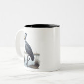 Shoebill Stork Zweifarbige Tasse (Vorderseite Links)