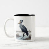 Shoebill Stork Zweifarbige Tasse (Links)