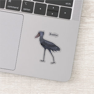 Shoebill-Vogel-Cartoon Aufkleber
