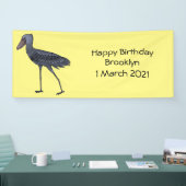 Shoebill-Vogel-Cartoon Banner (Messe)