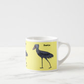 Shoebill-Vogel-Cartoon Espressotasse (Rechts)