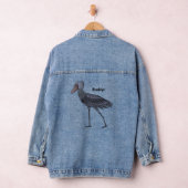Shoebill-Vogel-Cartoon Jeansjacke (Hangar)