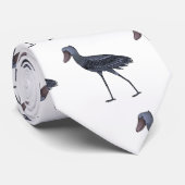 Shoebill-Vogel-Cartoon Krawatte (Gerollt)