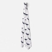 Shoebill-Vogel-Cartoon Krawatte (Rückseite)