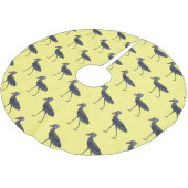Shoebill-Vogel-Cartoon Polyester Weihnachtsbaumdecke (Schrägansicht)