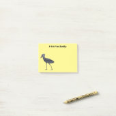 Shoebill-Vogel-Cartoon Post-it Klebezettel (Auf Schreibtisch)