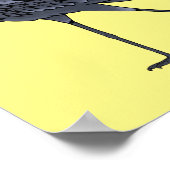 Shoebill-Vogel-Cartoon Poster (Ecke)