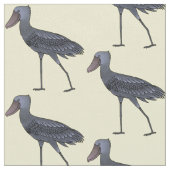 Shoebill-Vogel-Cartoon Stoff (Nahaufnahme)