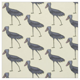 Shoebill-Vogel-Cartoon Stoff