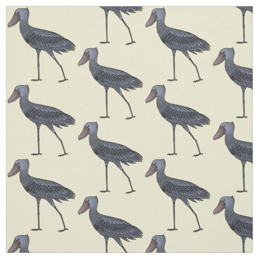 Shoebill-Vogel-Cartoon Stoff (Muster)