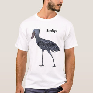 Shoebill-Vogel-Cartoon T-Shirt