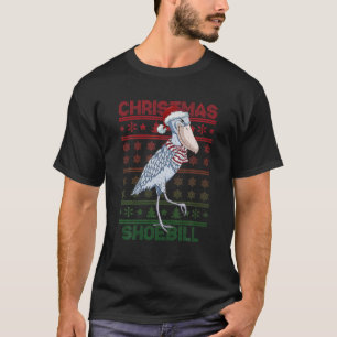 Shoebill Weihnachtsmannmütze Ugly Sweater Christma T-Shirt