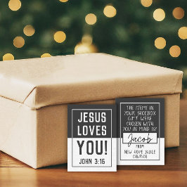 Shoebox-Karte "Made for you" - grau Mitteilungskarte