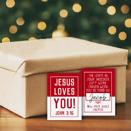 Shoebox-Karte "Made for you" - rot Mitteilungskarte