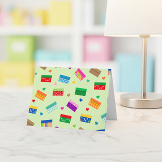 Shoebox Liebe Danke Karte - Grün