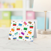 Shoebox Liebe Danke Karte - Weiß