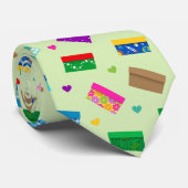 Shoebox Liebe Neck Tie - Minzgrün Krawatte (Gerollt)