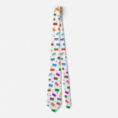 Shoebox Liebe Neck Tie - White Krawatte (Vorderseite)