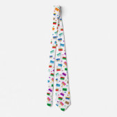 Shoebox Liebe Neck Tie - White Krawatte (Rückseite)