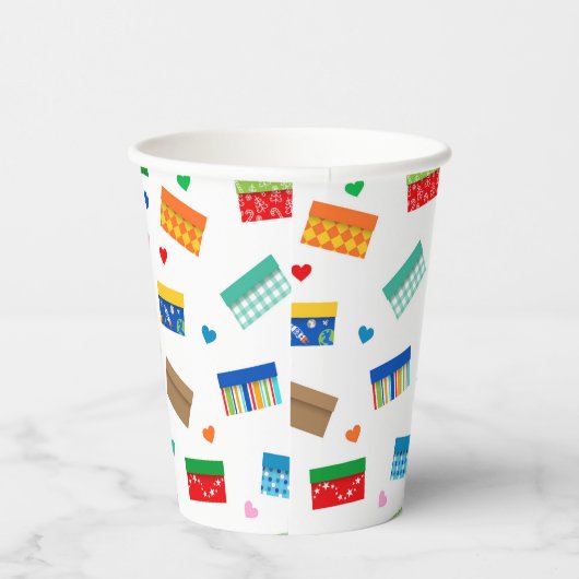 Shoebox Liebe Paper Cup - Weiß Pappbecher (Rechts)