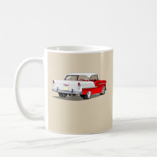 Shoebox Tasse 1955 - Rot und Weiß (Links)