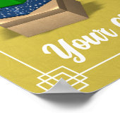 Shoebox Thermometer Poster - Gelb (Ecke)