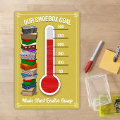 Shoebox Thermometer Poster - Gelb