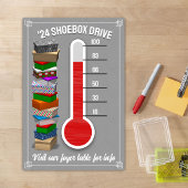 Shoebox Thermometer Poster - Grau