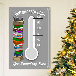 Shoebox Thermometer Poster - Grau
