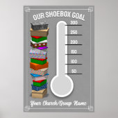 Shoebox Thermometer Poster - Grau (Vorne)
