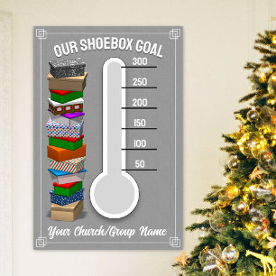 Shoebox-Thermometer-Poster - Grau Poster