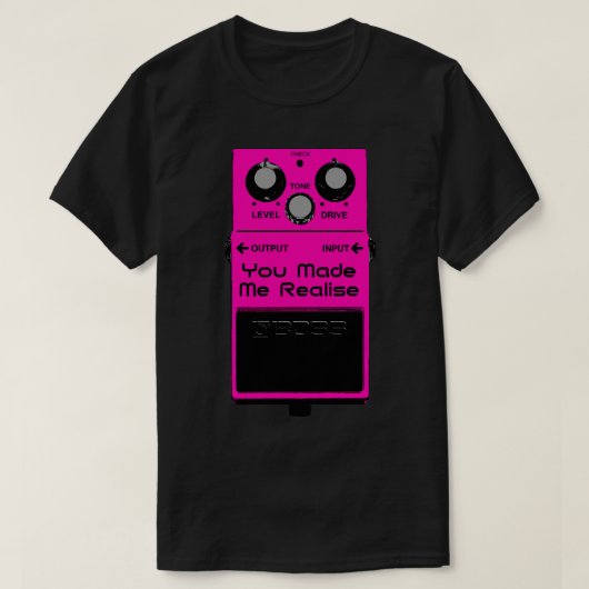 Shoegaze Gitarre Effekte Pedal T-Shirt (Design vorne)