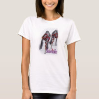 Shoeholics Schlangen-Schuh-Fersen-T - Shirt