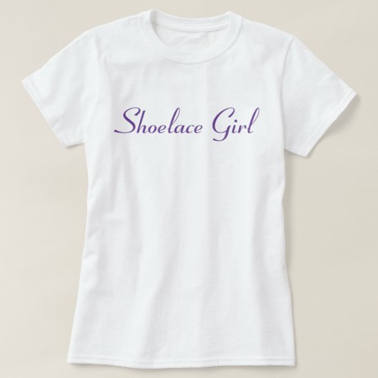 Shoelace Girl - Lila T - Shirt (Design vorne)