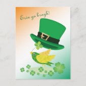 Shoemaker's Lucky Flight Feiertagspostkarte (Vorderseite)