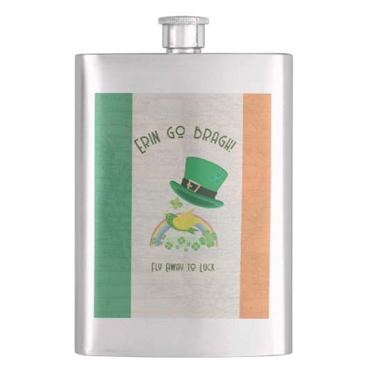 Shoemaker's Lucky Flight Vinyl Wrapped Flask Flachmann (Vorderseite)