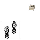 Shoeprint - Druckmonogramm anzeigen Gummistempel (Stempel)