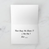 SHOES FEHLT EUCH KARTE (Innenseite)