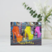 Shoes Happy Birthday Postkarte (Stehend Vorderseite)