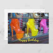 Shoes Happy Birthday Postkarte (Vorne/Hinten)