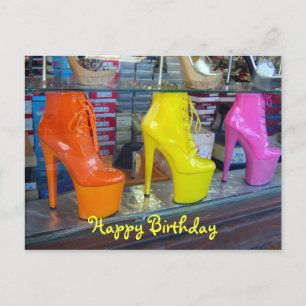 Shoes Happy Birthday Postkarte