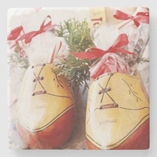 Shoes Merry Christmas_coaster Steinuntersetzer (Vorderseite)