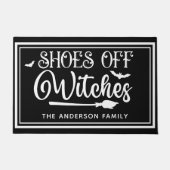 Shoes Off Witches - Funny Halloween Fußmatte (Vorderseite)