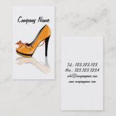 Shoes Shop Manager Seller Design Stylist Fashion Visitenkarte (Vorne/Hinten)