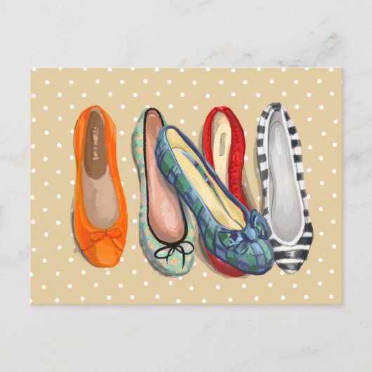 Shoes - tiny slippers postkarte (Vorderseite)