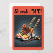 Shoeshi ME - Einzigartig Sushi Sneaker Einladung (Vorne/Hinten)