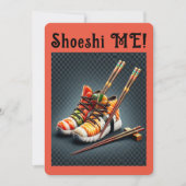 Shoeshi ME - Einzigartig Sushi Sneaker Einladung (Vorderseite)