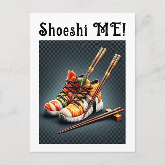 Shoeshi ME - Einzigartig Sushi Sneaker Feiertagspostkarte (Vorderseite)