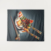 Shoeshi ME - Einzigartig Sushi Sneaker Wandteppich (Vorderseite (Horizontal))