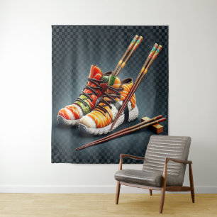 Shoeshi ME - Einzigartig Sushi Sneaker Wandteppich